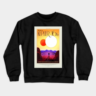 Kepler 16b, Travel Poster Crewneck Sweatshirt